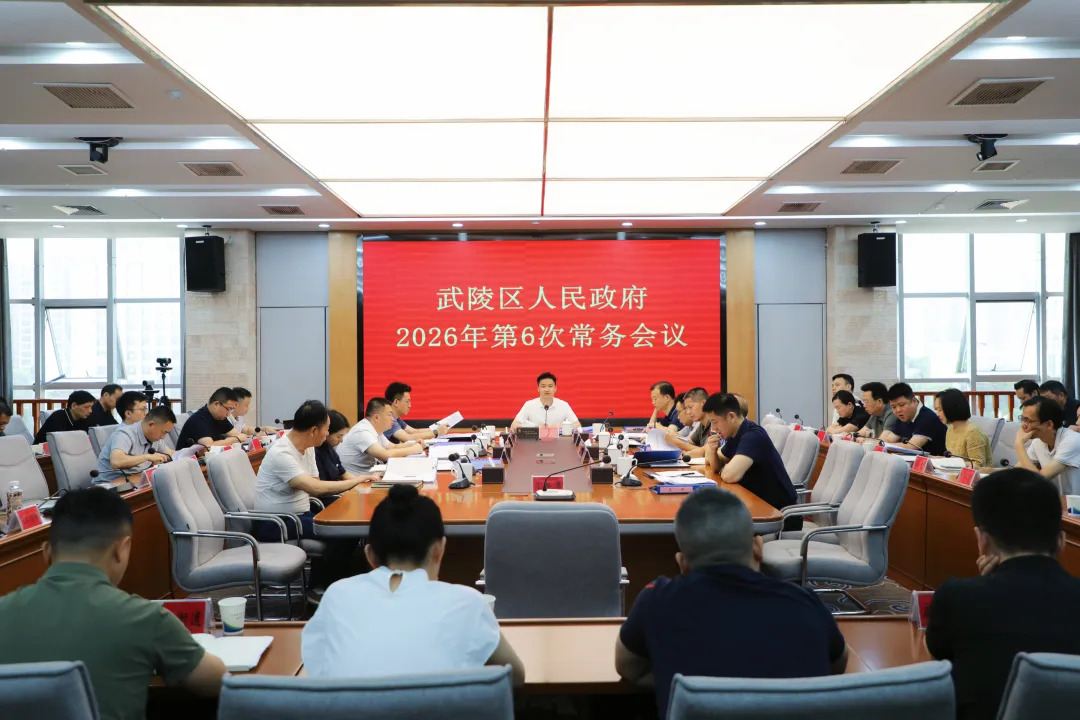 武陵区政府常务会议传达学习上级有关精神