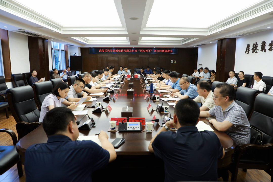 武陵区召开民生领域信访问题及纠治“两应两不”突出问题调度会