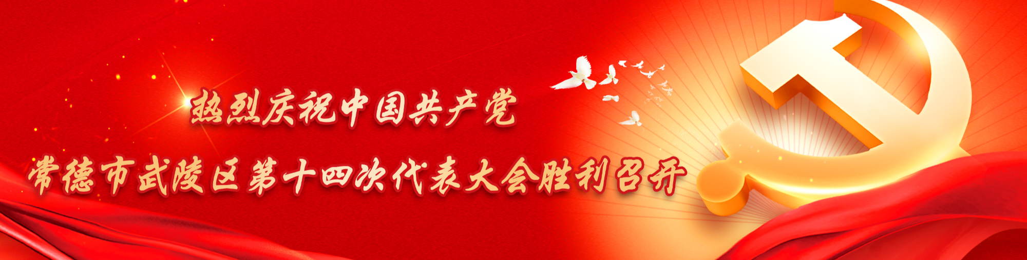 热烈庆祝中国共产党常德市武陵区第十四次代表大会胜利召开