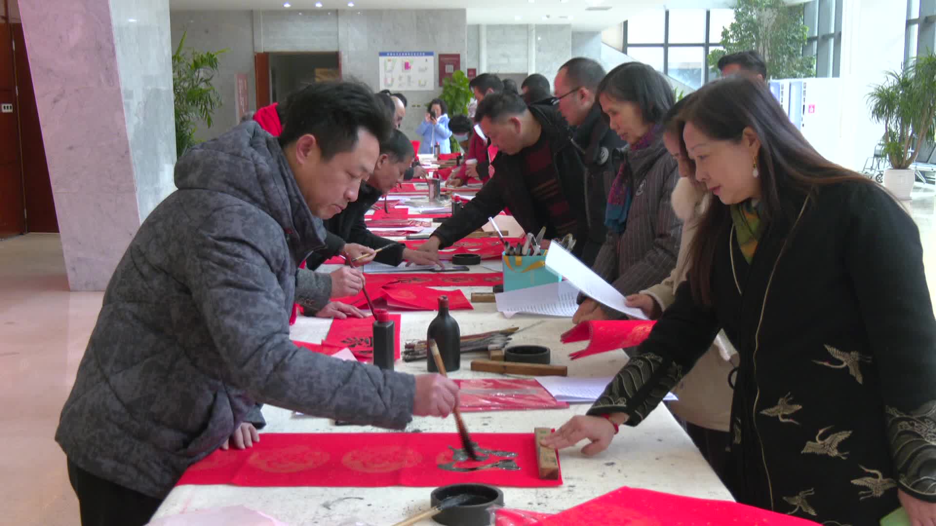 常德市文化馆举办迎春纳福送春联活动
