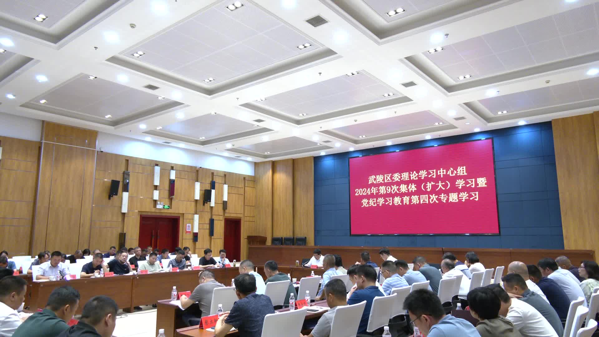 康少中主持区委理论学习中心组2024年第9次集体（扩大）学习暨党纪学习教育第四次专题学习
