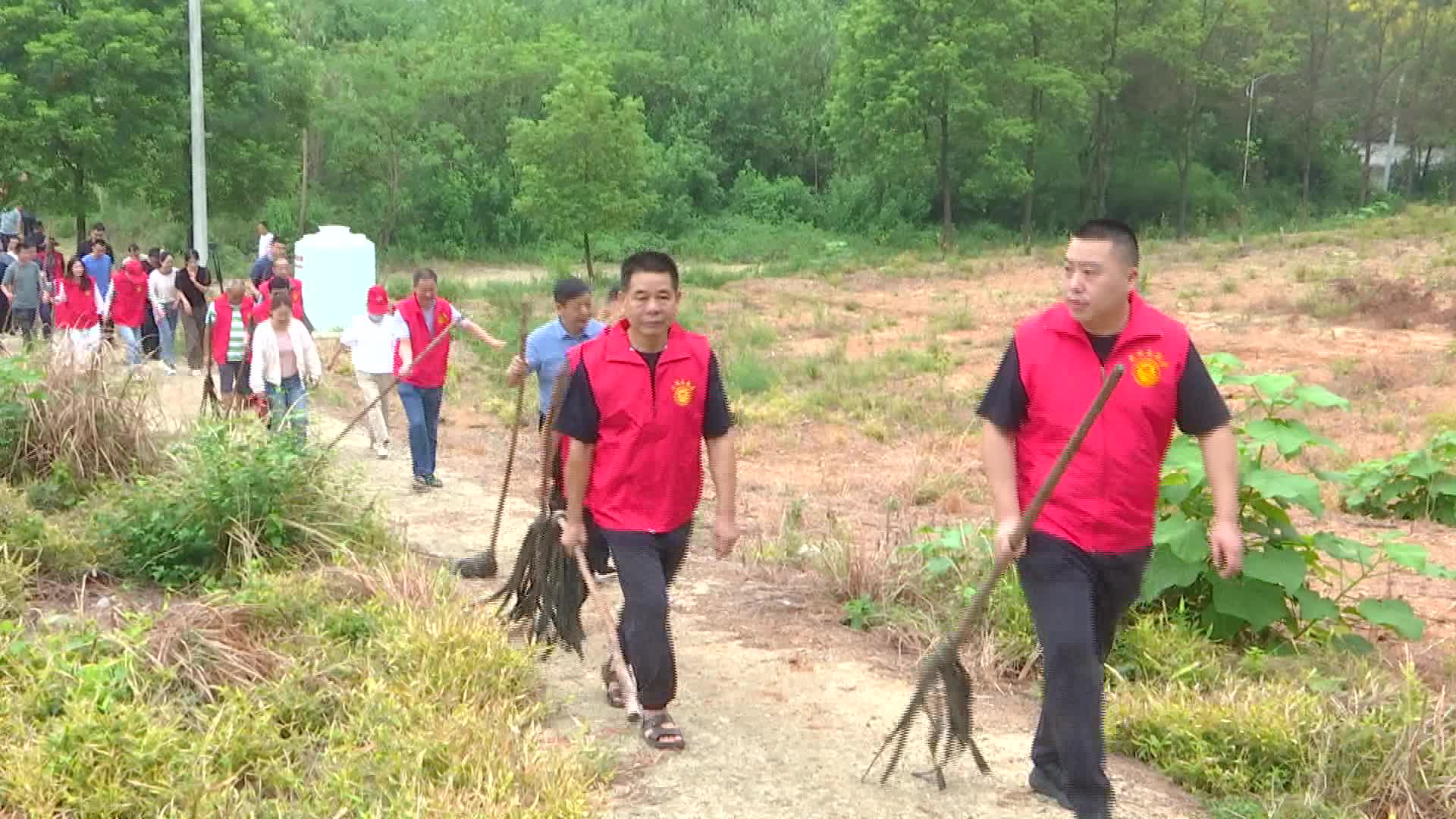 河洑镇开展森林防火应急演练