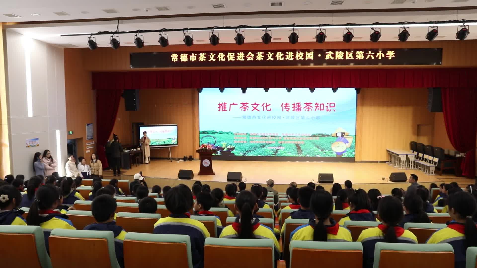武陵区第六小学举行“茶文化进校园”活动