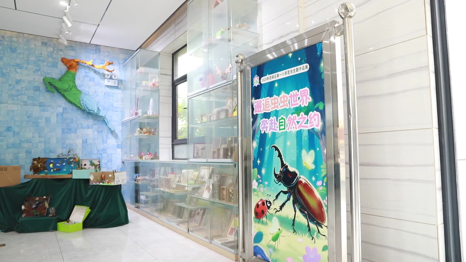 武陵区第一小学举办“邂逅虫虫世界 奔赴自然之约”昆虫艺术创作作品展