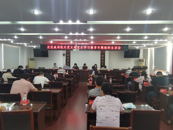 常德市武陵区民政局开展党史学习教育专题组织生活会
