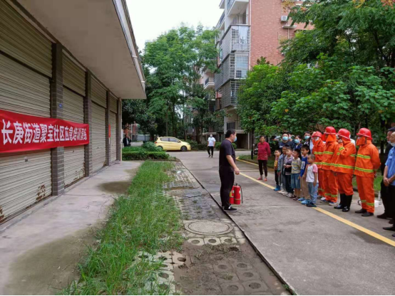 武陵区长庚街道：消防演习开课啦！