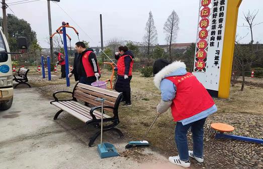 河洑镇开展春节节后人居环境卫生清理行动