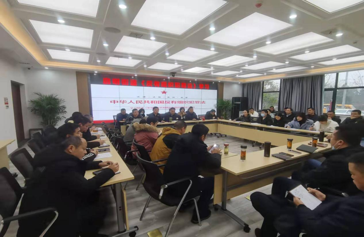 启明司法所开展《反有组织犯罪法》宣传活动