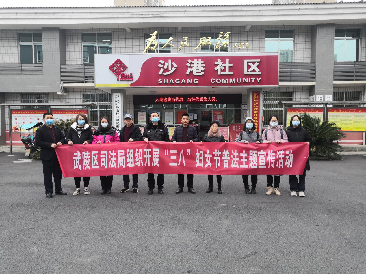 武陵区司法局开展“三八”妇女节普法宣传活动