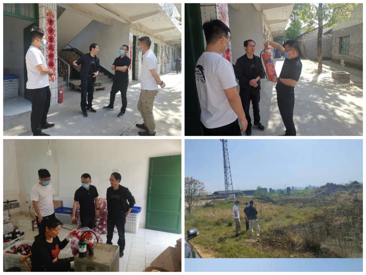 河洑镇领导率队开展企业安全生产和森林防火督导检查