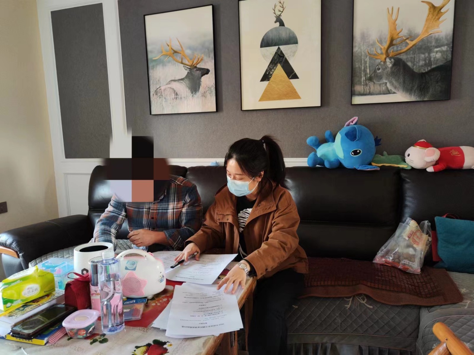 白马湖司法所开展社区矫正对象集中走访活动