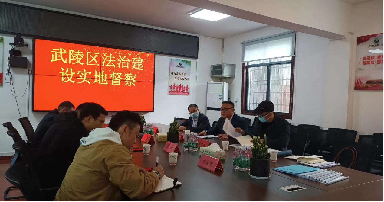 武陵区开展2022年度法治建设督察工作