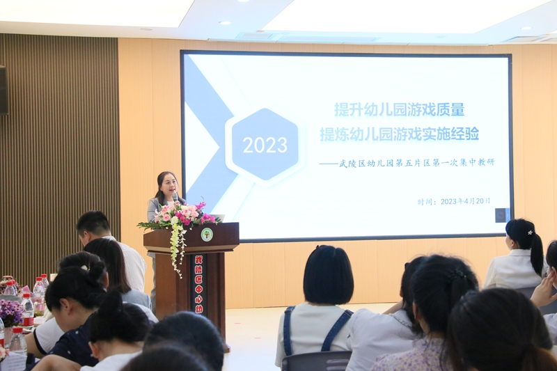 武陵区幼儿园第五片区开展集中教研活动
