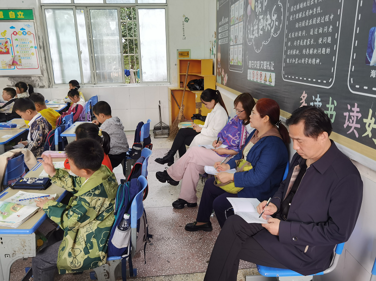 常德市教科院和武陵区教研室专家前往青林小学开展教学视导活动