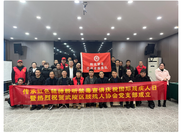 武陵区肢体残疾人协会党支部成立