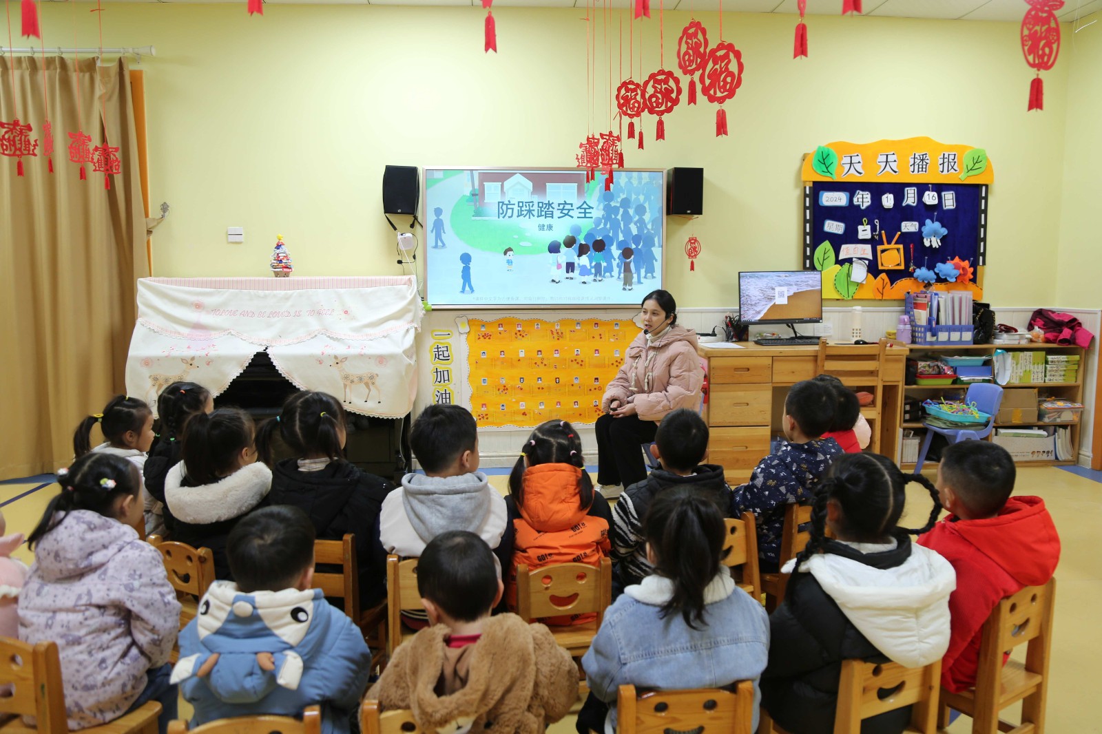 武陵区实验幼儿园开展应急疏散演练