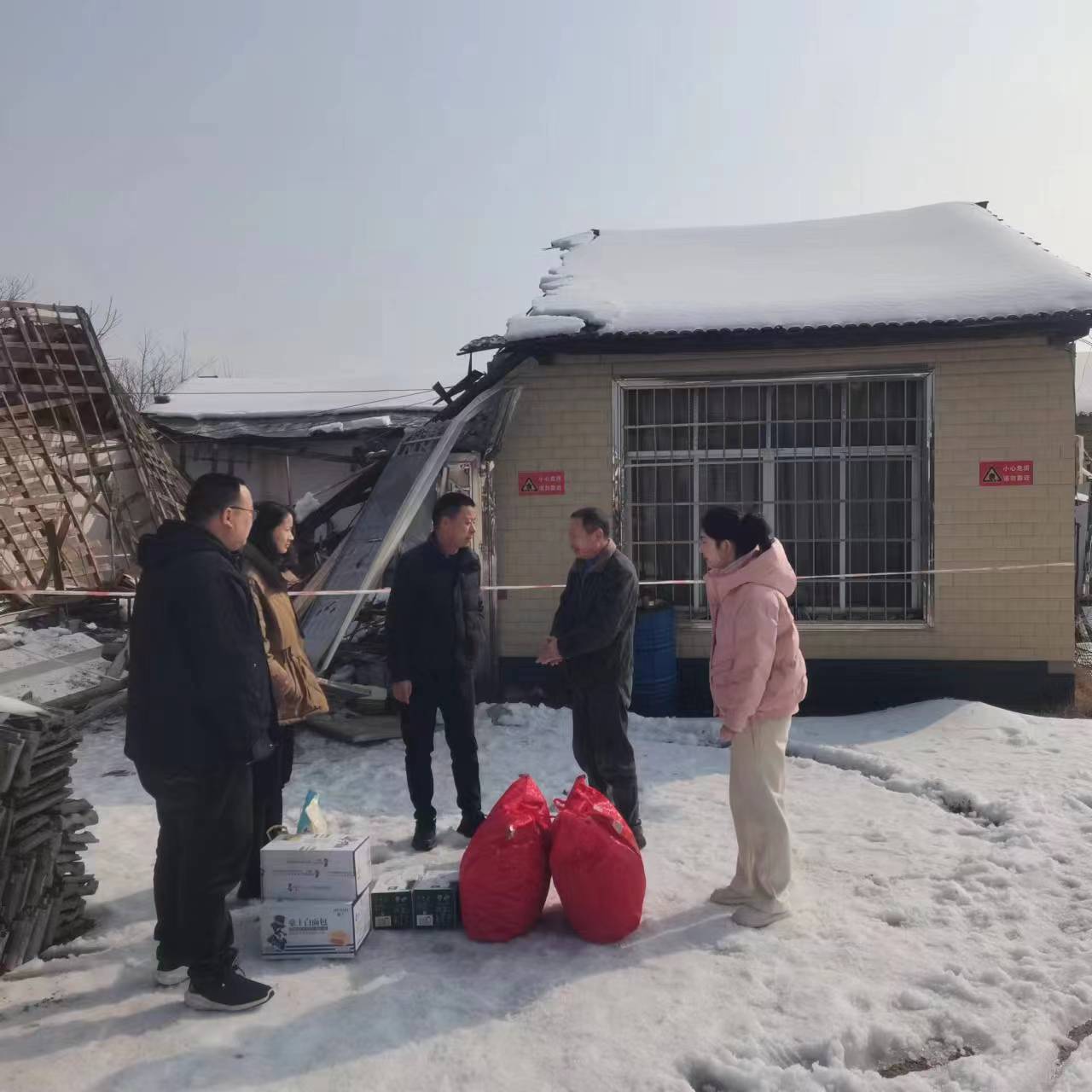 河洑镇走访慰问受灾居民