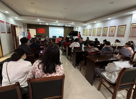 新光社区新时代文明实践站开展健康知识讲座