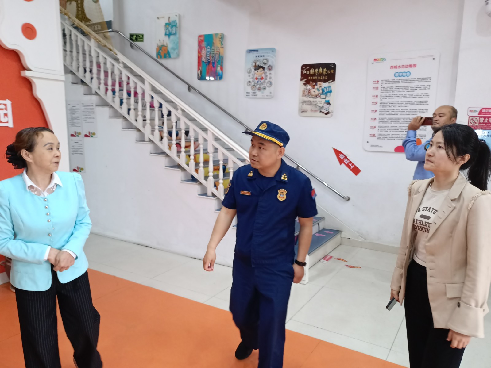 武陵区卫健局联合区消防救援大队开展安全生产检查