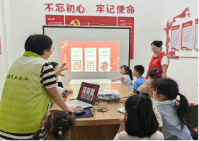 芙蓉街道民政社工站联合开展儿童传统文化体验活动