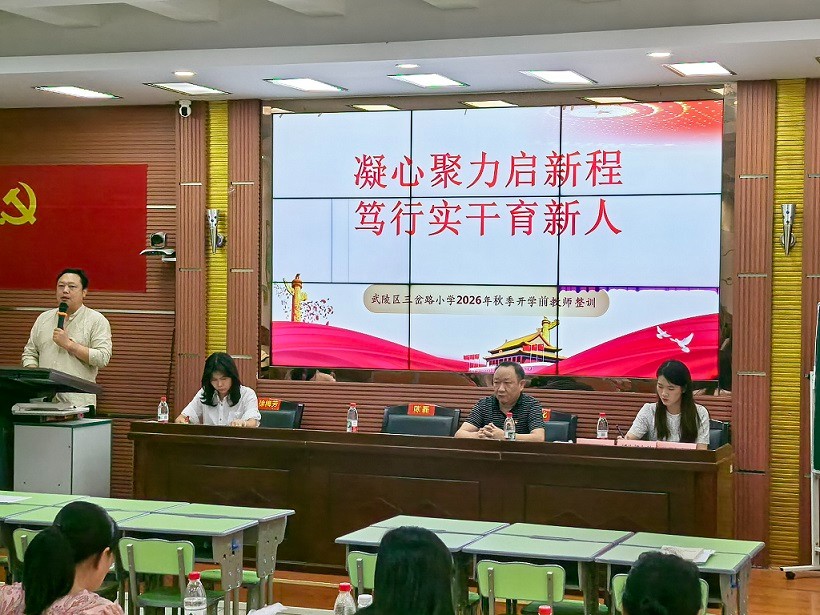 武陵区三岔路小学开展2026年秋季开学前教师整训工作